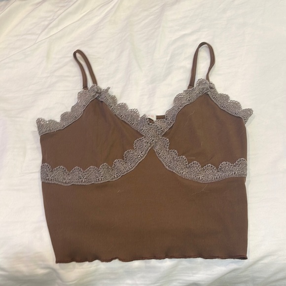 Brown Crop Top - Picture 1 of 1